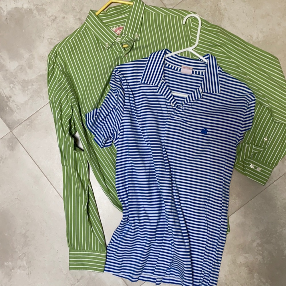 2 Brooks Brothers Shirts sz Medium GUC